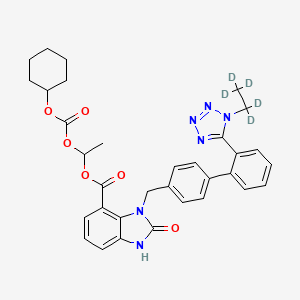 2-Desethoxy-2-hydroxy-1H-1-Ethyl Candesartan Cilexetil-d5