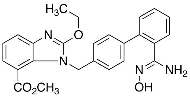 2-Ethoxy-1-[[2â€™-[(hydroxyamino)iminomethyl][1,1â€™-biphenyl]-4-yl]methyl]-1H-benzimidazole-7-carboxylic Acid Methyl Ester