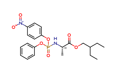 2-Ethylbutyl ((4-nitrophenoxy)(phenoxy)phosphoryl)-L-alaninate