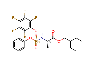 2-Ethylbutyl ((R)-(perfluorophenoxy)(phenoxy)phosphoryl)-L-alaninate