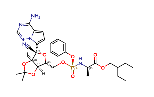 2-Ethylbutyl ((S)-(((3aR,4R,6R,6aR)-6-(4-aminopyrrolo[2,1-f][1,2,4]triazin-7-yl)-6-cyano-2,2-dimethy