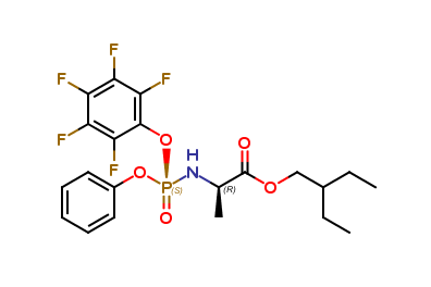 2-Ethylbutyl ((S)-(perfluorophenoxy)(phenoxy)phosphoryl)-D-alaninate