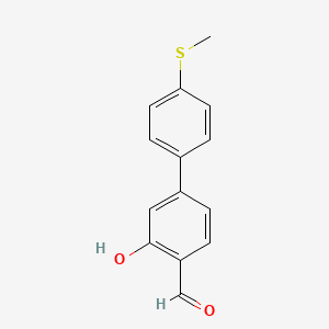 2-Formyl-5-(4-methylthiophenyl)phenol