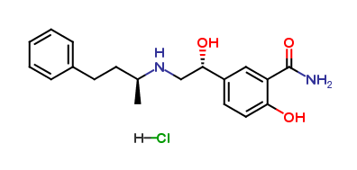 2-Hydroxy-5-[(1R)-1-hydroxy-2-[[(1S)-1-methyl-3-phenylpropyl]amino]ethyl]-benzamide Hydrochloride