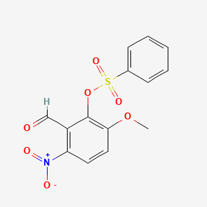 2-Hydroxy-6-nitro-m-anisaldehyde Benzenesulfonate