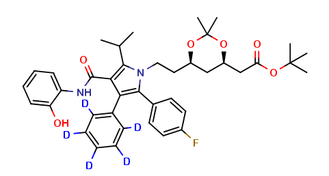 2-Hydroxy Atorvastatin-D5 Acetonide tert-Butyl Ester