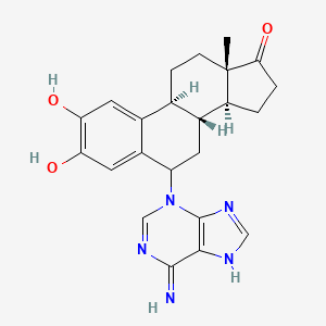 2-Hydroxy-estrone-6-N3-adenine