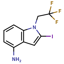 2-Iodo-1-(2,2,2-trifluoroethyl)indol-4-amine
