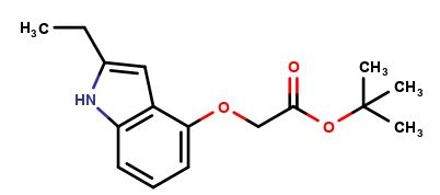 2-Methyl-2-propanyl [(2-ethyl-1H-indol-4-yl)oxy]acetate