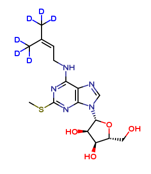 2-Methylthio-N6-isopentenyladenosine-d6
