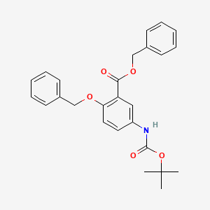 2-O-Benzyl-5-(N-tert-butyloxycarbonyl)aminosalicylic Acid Benzyl Ester