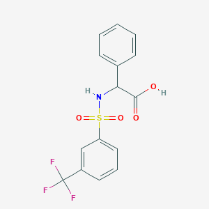 2-Phenyl-2-({[3-(trifluoromethyl)phenyl]-sulfonyl}amino)acetic acid