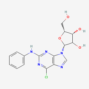 2-Phenylamino-6-chloropurine-9-β-D-riboside