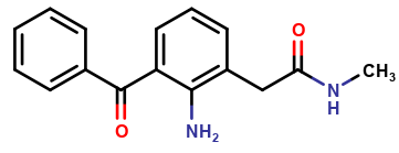 2-amino-3-benzoyl-N-methylphenylacetamide