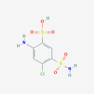 2-amino-4-chloro-5-sulfamoylbenzenesulfonic acid