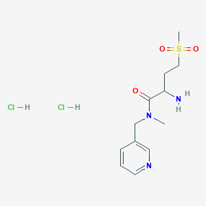2-amino-4-methanesulfonyl-N-methyl-N-(pyridin-3-ylmethyl)butanamide dihydrochloride