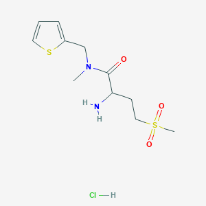2-amino-4-methanesulfonyl-N-methyl-N-(thiophen-2-ylmethyl)butanamide hydrochloride
