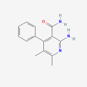 2-amino-5,6-dimethyl-4-phenylnicotinamide