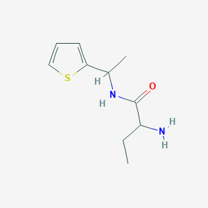 2-amino-N-[1-(thiophen-2-yl)ethyl]butanamide