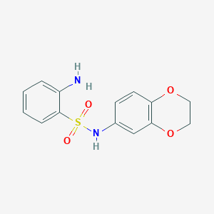 2-amino-N-(2,3-dihydro-1,4-benzodioxin-6-yl)benzene-1-sulfonamide