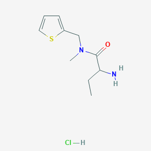 2-amino-N-methyl-N-(thiophen-2-ylmethyl)butanamide hydrochloride