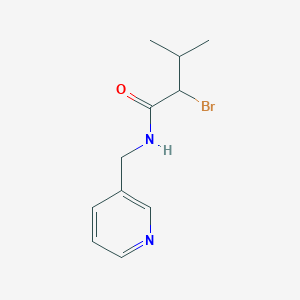 2-bromo-3-methyl-N-(pyridin-3-ylmethyl)butanamide