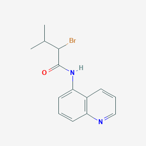 2-bromo-3-methyl-N-(quinolin-5-yl)butanamide