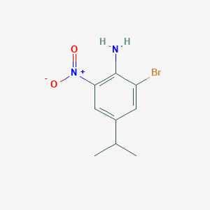 2-bromo-4-(1-methylethyl)-6-nitro-Benzenamine