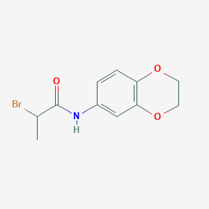 2-bromo-N-(2,3-dihydro-1,4-benzodioxin-6-yl)propanamide