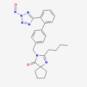2-butyl-3-((2'-(2-nitroso-2H-tetrazol-5-yl)-[1,1'-biphenyl]-4-yl)methyl)-1,3-diazaspiro[4.4]non-1-en-4-one