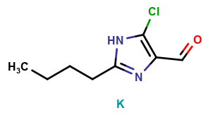 2-butyl-5-chloro-1H-imidazole-4-carbaldehyde, potassium salt
