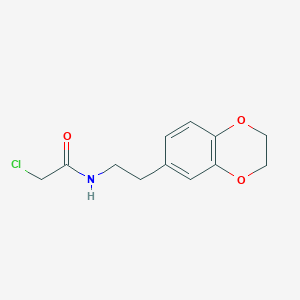 2-chloro-N-[2-(2,3-dihydro-1,4-benzodioxin-6-yl)ethyl]acetamide