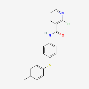 2-chloro-N-{4-[(4-methylphenyl)sulfanyl]phenyl}nicotinamide