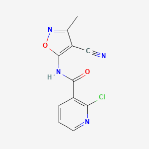 2-chloro-N-(4-cyano-3-methyl-5-isoxazolyl)nicotinamide