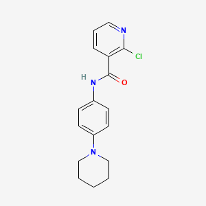 2-chloro-N-(4-piperidinophenyl)nicotinamide