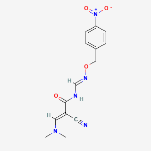 2-cyano-3-(dimethylamino)-N-({[(4-nitrobenzyl)oxy]imino}methyl)acrylamide