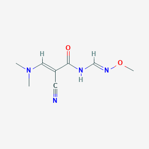 2-cyano-3-(dimethylamino)-N-[(methoxyimino)methyl]acrylamide
