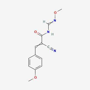 2-cyano-N-[(methoxyimino)methyl]-3-(4-methoxyphenyl)acrylamide