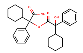 2-cyclohexyl-2-(2-cyclohexyl-2-hydroxy-2-phenylacetoxy)-2-phenylacetic acid