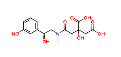 2 hydroxy-2-(2{[(2S)-2-hydroxy 2-(3-hydroxyphenyl)ethyl](methyl)amino}-2-oxoethyl)butane dioic acid