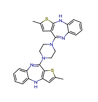 2-methyl-10-(4-(2-methyl-10H-benzo[b]thieno[2,3-e][1,4]diazepin-4-yl)piperazin-1-yl)-4H-benzo[b]thie