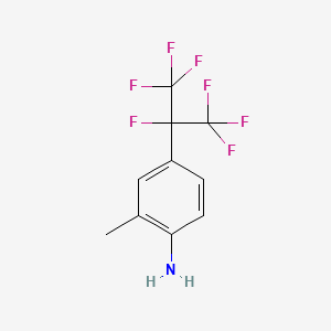 2-methyl-4-(heptafluoropropan-2-yl)-aniline