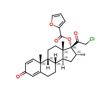 21-chloro-9β,-17-hydroxy-16α-methylpregna-1,4-diene-3,20-dione 17-(2-furoate)