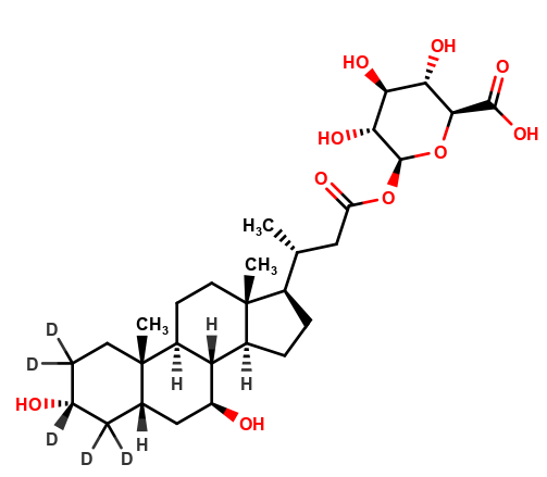 24-Nor Ursodeoxycholic Acid-d5 (major) Acyl-Î²-D-glucuronide