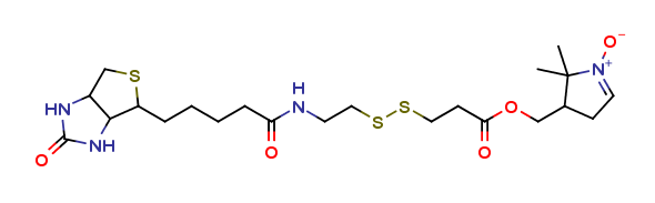 3-[[2-(Biotinamido)ethyl]dithio]propionic Acid 4'-(Hydroxymethyl)DMPO Ester