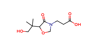 3-[(5E)-5-(1-hydroxy-2-methylpropan-2-yl)-4-oxo-1,3-oxazolidin-3-yl]propanoic acid
