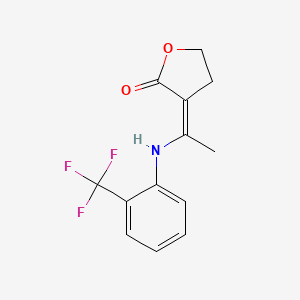 3-{(Z)-1-[2-(trifluoromethyl)anilino]ethylidene}dihydro-2-furanone