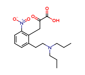 3-(2-(2- (dipropylamino)et hyl)-6- nitrophenyl)-2- oxopropanoic acid
