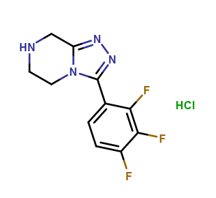 3-(2,3,4-trifluorophenyl)-5,6,7,8-tetrahydro-[1,2,4]triazolo[4,3-a]pyrazine hydrochloride