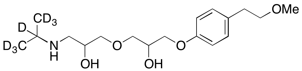 3-[2-Hydroxy-3-[4-(2-methoxyethyl)phenoxy]propoxy]-1-isopropylamino-2-propanol-d7 (Mixture of Diasteromers)(Metoprolol Impurity J)